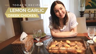 LEMON GARLIC GREEK CHICKEN RECIPE  Marjorie Barretto [upl. by Tal128]