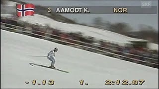 KjetilAndre Aamodt wins GS Oppdal 1993 [upl. by Mcallister]