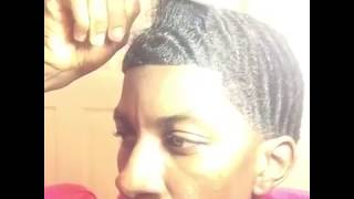 HOW TO GET 360 WAVES ALMOST 16 WEEKS WOLFIN amp COMBING YOUR NATURAL HAIR [upl. by Eidolem]