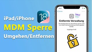 🔥iOS 17 iPadiPhone MDM entfernenumgehen iPadiPhone entfernte Verwaltung entfernenSo gehts😎 [upl. by Elleynad532]