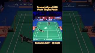 Incredible Rally Anders Antonsen vs Koki Watanabe DenmarkOpen2024 final bwfworldtour [upl. by Acyssej]