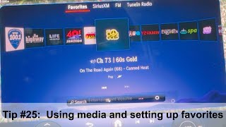 MercedesBenz EQS Tip 25  Using media and setting up favorites [upl. by Auos]