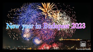 New year in Budapest Hungary Buda Castle fireworksWelcome 2023 Budapest [upl. by Ecnarual827]