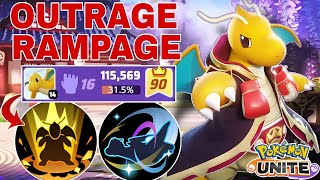 DRAGONITE Dominates the Battlefield with This Unstoppable Build  Pokemon Unite [upl. by Einhpets]