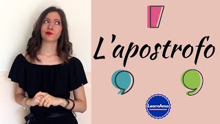 Come e quando usare l’apostrofo in italiano  When and How to use the apostrophe in Italian [upl. by Artied]