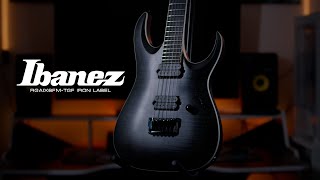 Ibanez RGAix6FMTGF Iron label  short review ibanez metal test review [upl. by Llebyram]