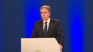 Blinken says Lebanon ceasefire would help end Gaza conflict  AFP [upl. by Nohtanhoj]