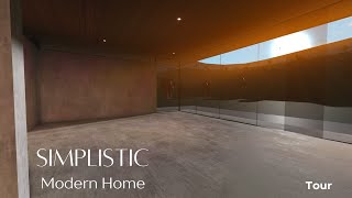 Bloxburg  Simplistic Modern Home  House Tour [upl. by Bertrando780]