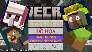 HƯỚNG DẪN CÀI BARE BONES X FRESH ANIMATIONS  MINECRAFT VER 12150 [upl. by Caddaric]