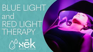 Blue Light amp Red Light Therapy  The Benefits of Celluma LED Light Therapy at sēk Sauna Studio [upl. by Iznekcam]