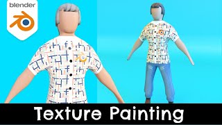 Texture Painting  Blender 41 Tutorial [upl. by Etteragram]