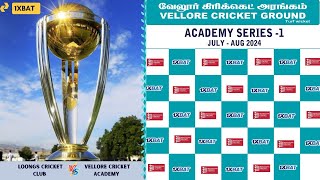 TRIDENT CRICKET CLUB Vs LOONGS CRICKET CLUB  VELLORE CRICKET GROUND [upl. by Lucie]