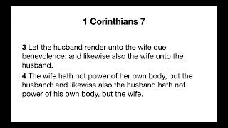 1 Corinthians 7 [upl. by Akkahs]