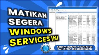 Cara Mematikan Windows Services Yang Tidak perlu Di Windows 10 [upl. by Ame109]