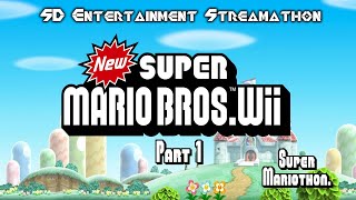 Super Mariothon New Super Mario Bros Wii Part 1 [upl. by Englebert]