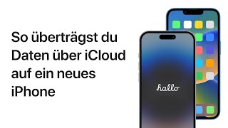 So überträgst du Daten auf ein neues iPhone  Apple Support [upl. by Jempty]