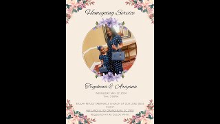 Homegoing Service for Tryphena Carr amp Ariyana Lawton [upl. by Nomra]