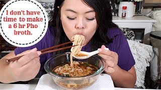 Ghetto 2 hour Pho MukbangRecipe [upl. by Aicillyhp]