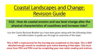 Edexcel A Level Geography  Coasts EQ3 Revision [upl. by Liliane]