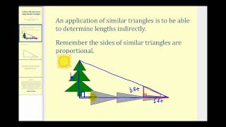 Indirect Measurement Using Similar Triangles [upl. by Edas]