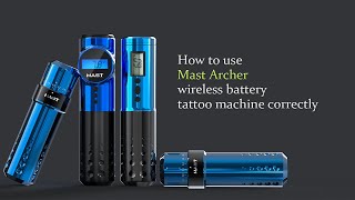 How to use mast archer wireless battery tattoo machine correctly The Best Tattoo Machines [upl. by Dulcle286]