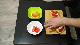 Jak szybko obrać grejpfruta  How to peel a grapefruit or orange [upl. by Draneb]