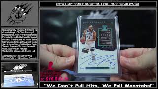 202021 IMPECCABLE BASKETBALL FULL CASE BREAK 21120 [upl. by Samuella502]