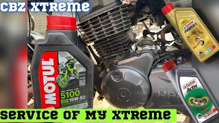 CBZ Xtreme 2nd Service After Engine Restoration❤️ Konsa Engine oil Better hai🔥 [upl. by Weir]