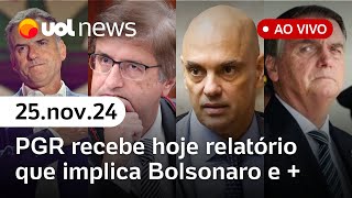 Bolsonaro e trama do golpe Moraes deve entregar relatório hoje eleição no Uruguai e   UOL News [upl. by Brine714]