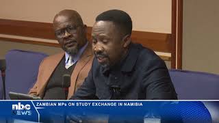 Zambian MPs on study exchange in Namibia nbc [upl. by Nnylanna]