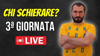 Chi Schierare al Fantacalcio Consigli di Formazione 3 Giornata Serie A  Dubbi e Domande [upl. by Ynohtnad]