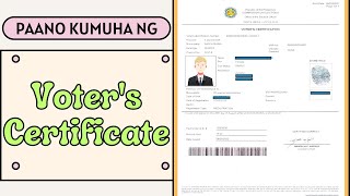 PAANO KUMUHA NG VOTERS CERTIFICATE SA COMELEC INTRAMUROS [upl. by Uwkuhceki812]