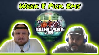 Week 8 Pick Em Show collegefootball  College SportsCast on The Real Fresh Channel Ep 70 [upl. by Onaicilef]