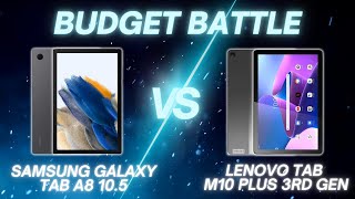 Samsung Galaxy Tab A8 105 vs Lenovo Tab M10 Plus 3rd Gen  Full Comparison [upl. by Abernon]