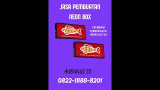 WA 082218888201Pembuatan Neon Box Indoor Bantul [upl. by Shewmaker]