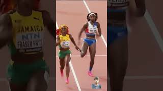 100m world champion 🏆👑sa Carri Richardson 🇺🇲😱shorts viralvideo survival [upl. by Paderna]