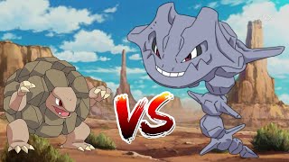 Golem vs Steelix  Who Would Win Pokemon Battle [upl. by Amalia]