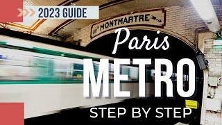 OLD VIDEO PLEASE SEE THE NEW VERSION 2023 Update Paris Metro Travel with Paperless Tickets [upl. by Nodnil597]