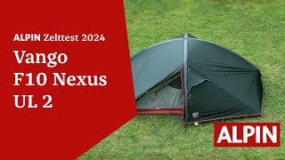 Produkttest Vango F10 Nexus UL 2 Zelt  ALPIN  Das Bergmagazin [upl. by Iaria]