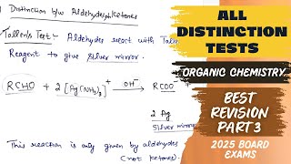 Type 3  All Distinction Test Organic Chemistry 12th  CBSE  NEET JEE and Other Board Exam 2024 [upl. by Ecilayram]