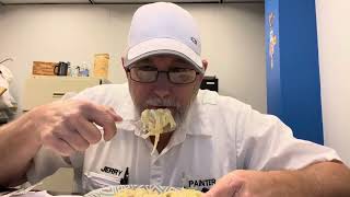 Michelina’s Grande Bacon Parmesan Linguine Meal  The Beer Review Guy [upl. by Bogey582]