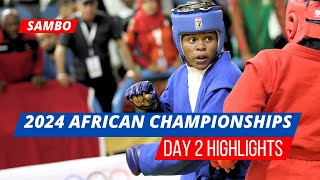 African Sambo Championships 2024 Day 2 Highlights [upl. by Ainyt827]