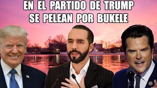 Revelan Fuertes Disensiones dentro del partido Republicano por la polémica entre Trump y Bukele [upl. by Blasien]