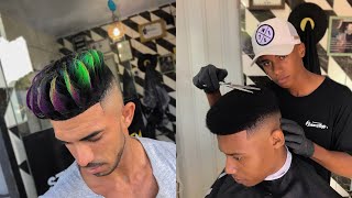 Inspirações em cortes para 2019 Blindado Quiff Cabelo Afro [upl. by Nerradal]