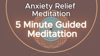 5Minute Anxiety Relief Guided Meditation Calm Your Mind Instantly [upl. by Nytsirt]