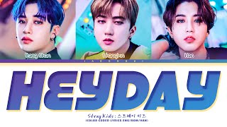 Stray Kids 3RACHA HEYDAY Lyrics Color Coded Lyrics  스트레이 키즈 HEYDAY 가사 [upl. by Firmin]