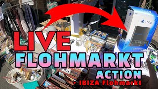 LIVE Flohmarkt Action Hofflohmarkt Gameboy amp Spiele zum kleinen Preis  Ibiza Trödelmarkt Reselling [upl. by Cia961]