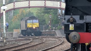 RESCUING STRICKEN TANGMERE Kirkby Stephen and Garsdale with 47802 and 34067 Tangmere 22 Sep 24 [upl. by Garrard]