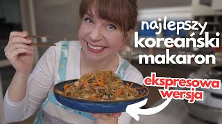 EKSPRESOWY SPOSÓB na najlepszy koreański makaron  SMAŻONY MAKARON JAPCHAE  najlepsze stirfry [upl. by Landes]