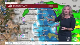 Heavy snow in Denver A foot possible as historic snow totals slam Colorado [upl. by Adnilema]